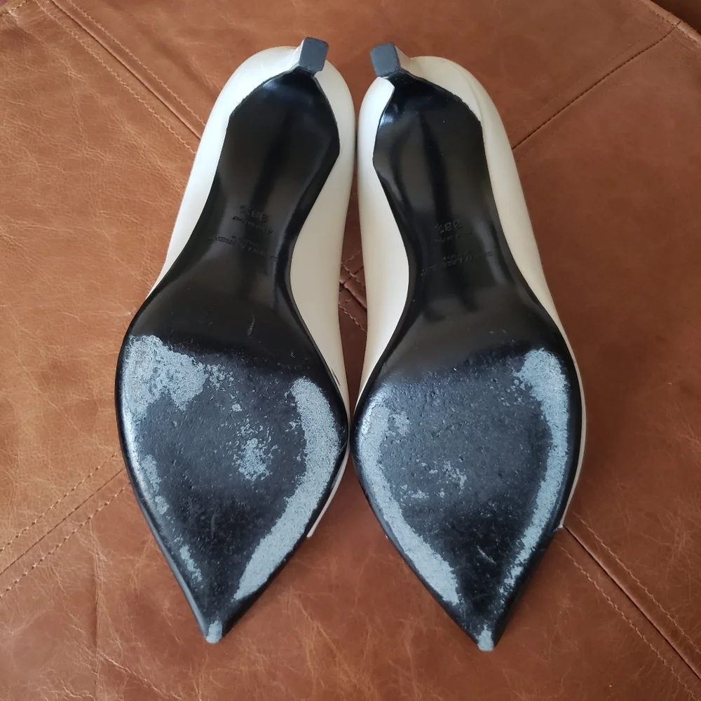 Saint Laurent Black and White Heels - Picture 3 of 5